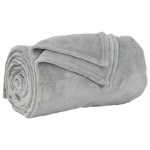 vidaXL Coperta Grigio 130 x 150 cm 0.51 kg Panno