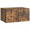 vidaXL Mobile Porta TV da Muro 59,5 x 41 x 30 cm Rovere Fumo
