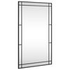 vidaXL Specchio da Parete Nero 60x100 cm Rettangolare in Ferro