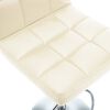 vidaXL Sgabelli da Bar 2 pz Crema in Similpelle