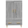 vidaXL Credenza Grigio Sonoma 70x31x115 cm in Legno Multistrato