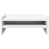 vidaXL Supporto per Monitor Bianco 42x24x16 cm in Legno Multistrato