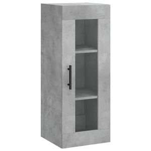 vidaXL Mobile a Parete Grigio Cemento 34,5x34x90 cm