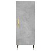 vidaXL Credenza Grigio Cemento 34,5x34x180 cm in Legno Multistrato