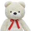 vidaXL Orsacchiotto di Peluche XXL Bianco 160 cm