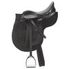 Kerbl Sella per Pony in Pelle Nera 32196