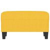vidaXL Panca Giallo Chiaro 70x35x41 cm in Tessuto