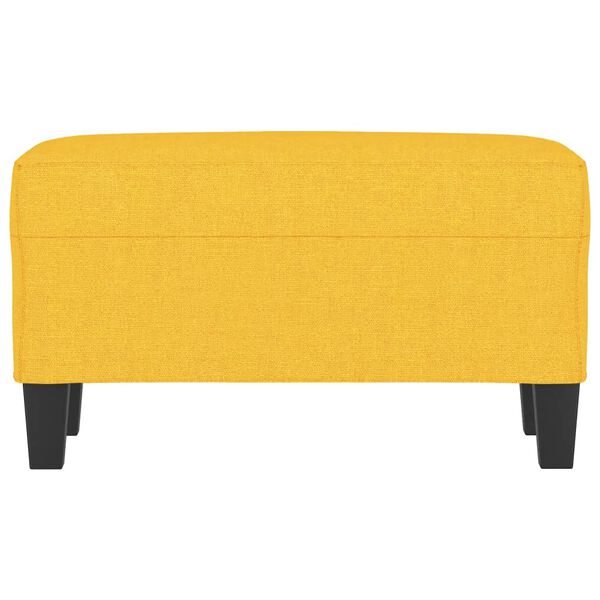 vidaXL Panca Giallo Chiaro 70x35x41 cm in Tessuto