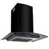vidaXL Cappa Aspirante a Muro Acciaio Inox 756 m&sup3;/h 60 cm Nera