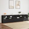 vidaXL Credenza con Luci LED Nera 283x37x67 cm