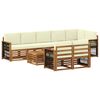 vidaXL Set divani Legno di Acacia Massello