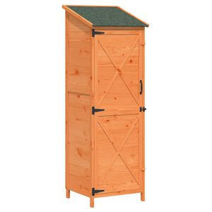 vidaXL Capanno da Giardino Marrone 59,5 x 56 x 176,5 cm