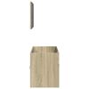 vidaXL Set Mobili da Bagno 2 pz Rovere Sonoma in Legno Multistrato