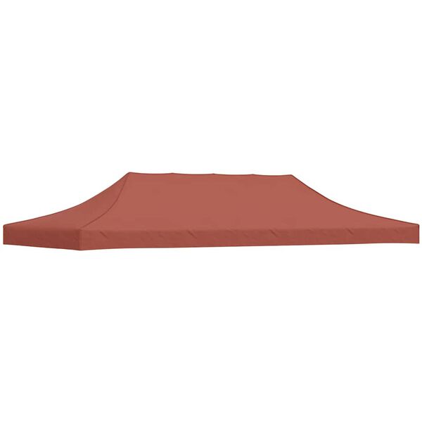 vidaXL Tetto per Tendone per Feste 6x3 m Terracotta 270 g/m²