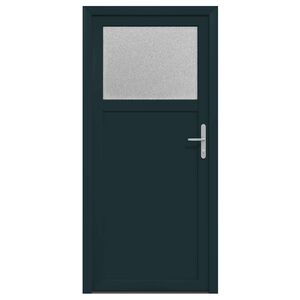 vidaXL Porta d'ingresso laterale Antracite 88 x 198 cm PVC