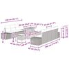 vidaXL Set Divano da Giardino con cuscino 10 pcs Beige polyrattan