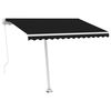 vidaXL Tenda da Sole Manuale Autoportante 300x250 cm Antracite
