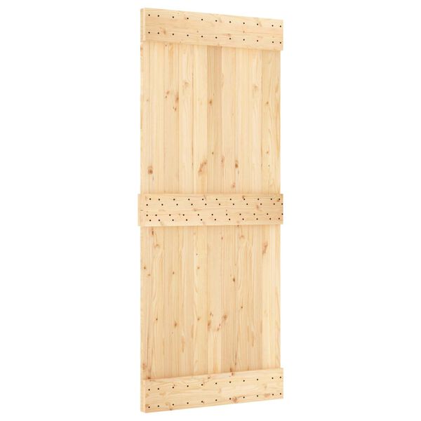 vidaXL Porta NARVIK Naturale 85 x 210 cm Legno di pino solido