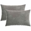 vidaXL Cuscino con cuscino HEERLEN 2 pz Grigio Scuro Tessuto Chenille