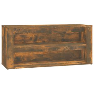 vidaXL Scarpiera Rovere Fumo 100x35x45 cm in Legno Multistrato