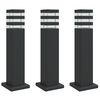 vidaXL Lampade da Terra per Esterni Nera 50 cm in Alluminio