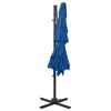 vidaXL Ombrellone a Sbalzo 4 Livelli Palo in Alluminio 250x250 cm Blu
