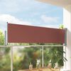 vidaXL Tenda Laterale Retrattile per Patio 80x300 cm Marrone