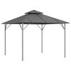 vidaXL Gazebo con Tetto Doppio 3x3 m Antracite