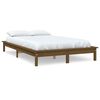 vidaXL Giroletto senza Materasso Ambra 140x190 in Legno Massello