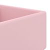 vidaXL Lavabo Troppopieno Quadrato Rosa Opaco 41x41cm Ceramica