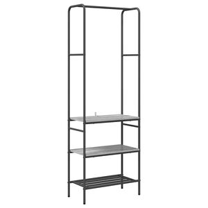 vidaXL Stendibiancheria Grigio sonoma 60 x 30 x 171 cm
