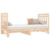 vidaXL Dormeuse Estraibile 2x(90x190) cm Legno Massello di Pino