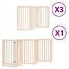 vidaXL Cancello per Cani Porta Pieghevole 15 Pannelli 750 cm in Pioppo