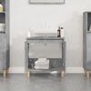 vidaXL Mobile Lavabo Grigio Cemento 58x33x60 cm in Legno Multistrato