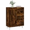 vidaXL Credenza Rovere Fumo 69,5x34x90 cm in Legno Multistrato