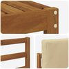 vidaXL Set di divani da esterno con cuscino 6 pcs Naturale e Beige