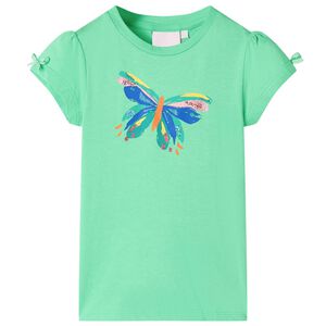 vidaXL Maglietta da Bambina Verde Chiaro 104
