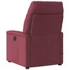 vidaXL Poltrona Reclinabile in Tessuto Rosso Vino
