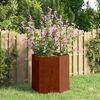 vidaXL Fioriera Ruggine 40x40x45 cm Acciaio Corten