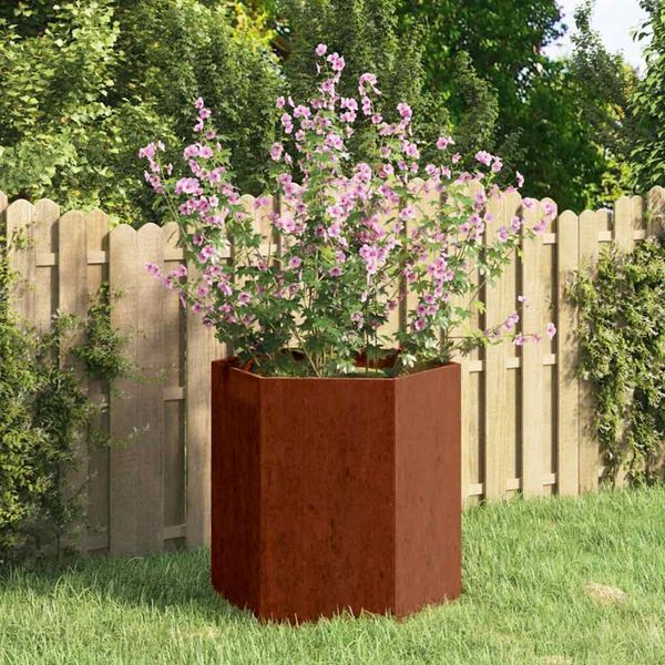 vidaXL Fioriera Ruggine 40x40x45 cm Acciaio Corten