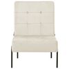 vidaXL Poltrona Relax 65x79x87 cm Bianco Crema in Velluto