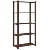 vidaXL Scaffale a 5 Livelli Marrone 80x38x170 cm in Legno di Pino