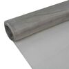 vidaXL Recinzioni in Filo 100 x 500 cm Acciaio Inox 304 Argento