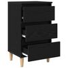 vidaXL Armadio da Notte Rovere Nero 40 x 35 x 69 cm Legno multistrato