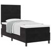 vidaXL Letto a molle con materasso Nero 100 x 200 cm Velluto
