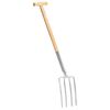 vidaXL Forca da Giardinaggio con Presa a T in Acciaio e Frassino