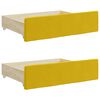 vidaXL Divano Letto Estraibile con Cassetti Giallo 90x200cm in Velluto