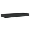 vidaXL Lavandino 120x46x11 cm Blocco in Marmo/Minerale Nero Opaco