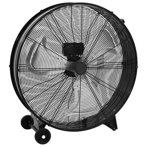 vidaXL Ventilatore a Tamburo Industriale 77 cm 187,7 W Nero
