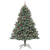 vidaXL Albero di Natale artificiale con 300 LED Verde 210 cm